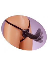 Черный податливый страпон Posable Partner Strap-On - 17,8 см. - Pipedream - купить с доставкой в Туле