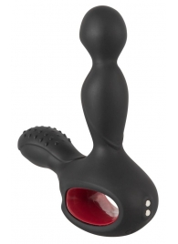 Черный вибромассажер простаты с нагревом и ротацией Prostate Plug - 14,5 см. - Orion - в Туле купить с доставкой