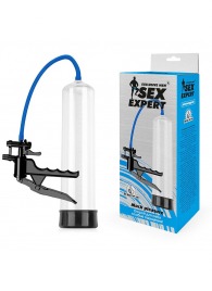 Прозрачная вакуумная помпа Sex Expert с ручным насосом - Sex Expert - в Туле купить с доставкой