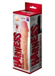 Насадка на пояс Harness RED LINE - 21,5 см. - LOVETOY (А-Полимер) - купить с доставкой в Туле