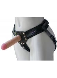 Черный пояс-трусики с двумя насадками  Экзотик-Linda  - 15,5 и 10,5 см. - LOVETOY (А-Полимер) - купить с доставкой в Туле