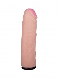 Черный пояс-трусики с насадкой  Гламур Dana  - 15,5 см. - LOVETOY (А-Полимер) - купить с доставкой в Туле