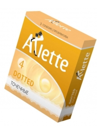 Презервативы Arlette Dotted с точечной текстурой - 3 шт. - Arlette - купить с доставкой в Туле