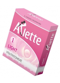 Ультратонкие презервативы Arlette Light - 3 шт. - Arlette - купить с доставкой в Туле