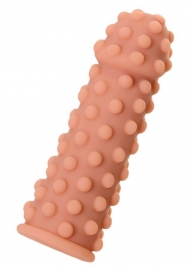 Телесная реалистичная насадка KOKOS Extreme Sleeve 02 с дополнительной стимуляцией - 12,7 см. - KOKOS - в Туле купить с доставкой