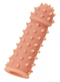 Телесная реалистичная насадка KOKOS Extreme Sleeve 03 с дополнительной стимуляцией - 12,7 см. - KOKOS - в Туле купить с доставкой