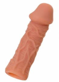 Телесная реалистичная насадка KOKOS Extreme Sleeve 05 с дополнительной стимуляцией - 12,7 см. - KOKOS - в Туле купить с доставкой