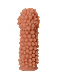 Телесная реалистичная насадка KOKOS Extreme Sleeve 08 с дополнительной стимуляцией - 12,7 см. - KOKOS - в Туле купить с доставкой