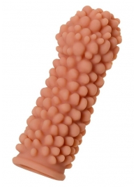 Телесная реалистичная насадка KOKOS Extreme Sleeve 08 с дополнительной стимуляцией - 12,7 см. - KOKOS - в Туле купить с доставкой