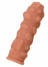 Телесная реалистичная насадка KOKOS Extreme Sleeve 11 с дополнительной стимуляцией - 12,7 см. - KOKOS - в Туле купить с доставкой
