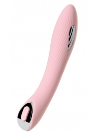 Розовый силиконовый вибратор с электростимуляцией TESLA G-POINT - 21 см. - ToyFa - купить с доставкой в Туле