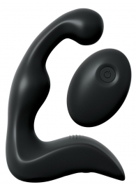 Черный вибромассажер простаты с пультом ДУ Control P-Spot Pro - Pipedream - в Туле купить с доставкой