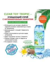 Очищающий спрей для игрушек CLEAR TOY Tropic - 100 мл. - Биоритм - купить с доставкой в Туле