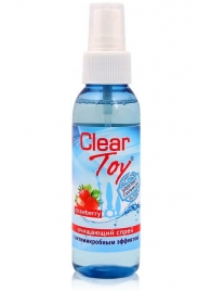 Очищающий спрей для игрушек CLEAR TOY Strawberry - 100 мл. - Биоритм - купить с доставкой в Туле
