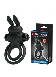 Черное эрекционное кольцо с вибростимуляцией клитора Vibrant Penis Ring III - Baile - в Туле купить с доставкой