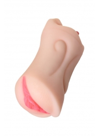 Телесный двусторонний мастурбатор Fruity Tongue - ротик и вагина - ToyFa - в Туле купить с доставкой