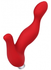 Красный силиконовый вибростимулятор простаты Proman - 12,5 см. - ToyFa - в Туле купить с доставкой