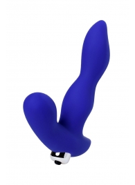 Синий силиконовый вибростимулятор простаты Stroman - 14,5 см. - ToyFa - в Туле купить с доставкой