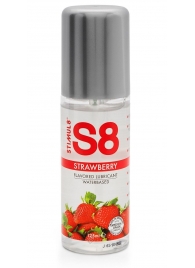 Смазка на водной основе S8 Flavored Lube со вкусом клубники - 125 мл. - Stimul8 - купить с доставкой в Туле