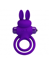 Фиолетовое эрекционное кольцо с вибростимуляцией клитора Vibrant Penis Ring III - Baile - в Туле купить с доставкой