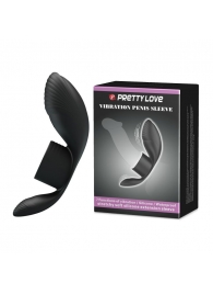Черное кольцо на пенис с вибрацией Vibration Penis Sleeve - Baile - в Туле купить с доставкой