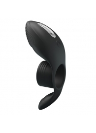 Черное кольцо на пенис с вибрацией Vibration Penis Sleeve - Baile - в Туле купить с доставкой