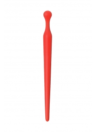 Красный силиконовый уретральный плаг - 10 см. - ToyFa - купить с доставкой в Туле