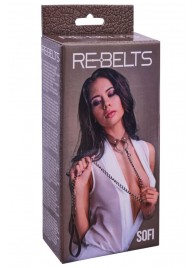 Коричневый поводок и чокер с кольцом Sofi - Rebelts - купить с доставкой в Туле
