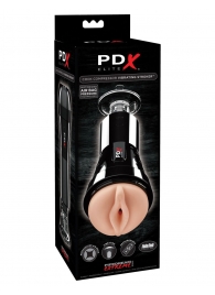 Телесный вибромастурбатор-вагина Cock Compressor Vibrating Stroker - Pipedream - в Туле купить с доставкой