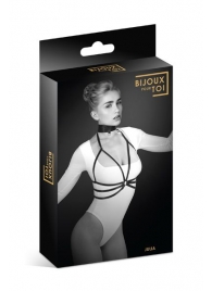 Черная упряжь на грудь Julia - Bijoux Pour Toi - купить с доставкой в Туле