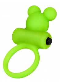 Зеленое виброкольцо на пенис A-Toys - A-toys - в Туле купить с доставкой