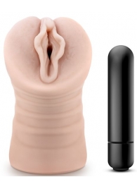 Телесный мастурбатор-вагина с вибропулей Ashley - Blush Novelties - в Туле купить с доставкой