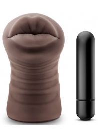 Коричневый мастурбатор-ротик Renee - Blush Novelties - в Туле купить с доставкой
