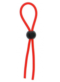 Красное эрекционное лассо с одной бусинкой-утяжкой STRETCHY THICK LASSO - Dream Toys - в Туле купить с доставкой