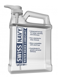 Канистра лубриканта Swiss Navy Water Based Lube на водной основе - 3,8 л. - Swiss navy - купить с доставкой в Туле