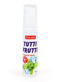 Гель-смазка Tutti-frutti со вкусом сладкой мяты - 30 гр. - Биоритм - купить с доставкой в Туле