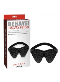 Черная маска на глаза Behave - Chisa - купить с доставкой в Туле