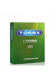 Текстурированные презервативы Torex  С точками  - 3 шт. - Torex - купить с доставкой в Туле