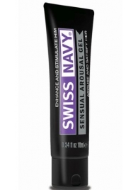 Возбуждающий гель-лубрикант на водной основе Sensual Arousal Lubricant - 10 мл. - Swiss navy - купить с доставкой в Туле