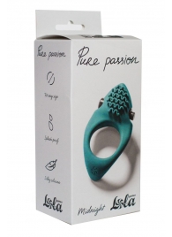 Зеленое эрекционное виброкольцо Pure Passion Midnight - Lola Games - в Туле купить с доставкой