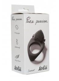 Черное эрекционное виброкольцо Pure Passion Sunset - Lola Games - в Туле купить с доставкой