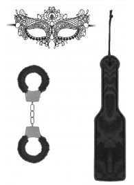 Черный игровой набор Introductory Bondage Kit №4 - Shots Media BV - купить с доставкой в Туле