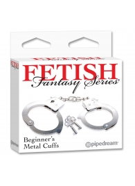 Металлические наручники Beginner s Metal Cuffs - Pipedream - купить с доставкой в Туле