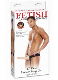 Мужской полый страпон 10  Hollow Strap-On - 24 см. - Pipedream - купить с доставкой в Туле