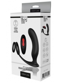 Черный массажер простаты REMOTE P-PLEASER - Dream Toys - в Туле купить с доставкой
