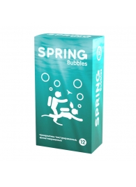 Презервативы SPRING BUBBLES с пупырышками - 12 шт. - SPRING - купить с доставкой в Туле