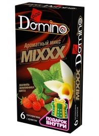 Ароматизированные презервативы DOMINO  Ароматный микс  - 6 шт. - Domino - купить с доставкой в Туле
