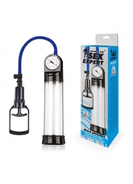 Прозрачная вакуумная помпа Sex Expert с манометром - Sex Expert - в Туле купить с доставкой