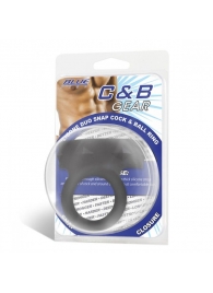 Черное двойное силиконовое кольцо С B GEAR - BlueLine - в Туле купить с доставкой