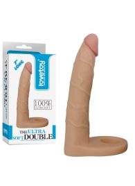 Телесная насадка-фаллоимитатор для двойного проникновения - 17 см. - Lovetoy - купить с доставкой в Туле